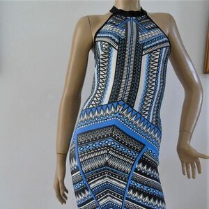 Boho Cutout Back Zigzag Dress Bodycon